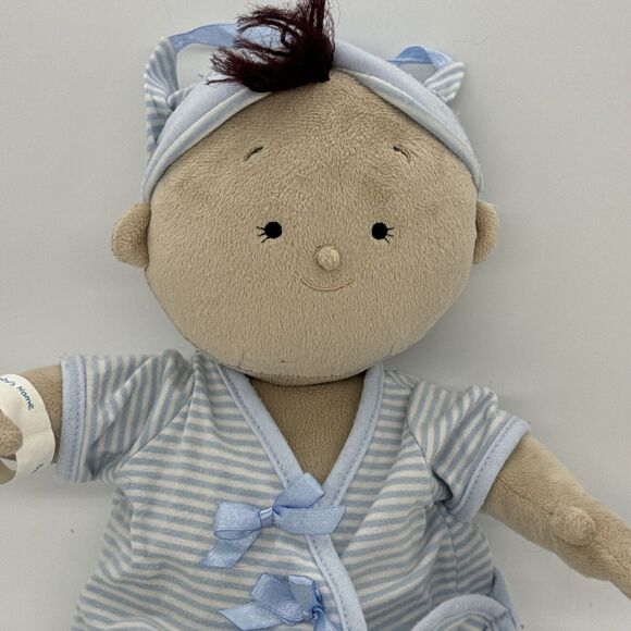 Rosy Cheeks Tan Boy Baby Doll Plush by North American Bear Company 2014 Rare PIC - Picture 2 of 11